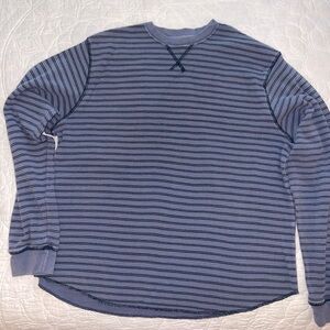 American Eagle Outfitters Blue Thermal Shirt XL